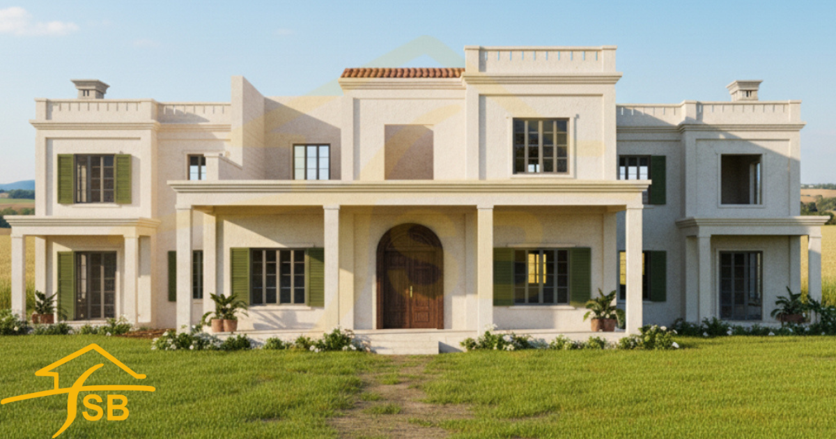 3D Front Elevation 1 Kanal House Plans (3)